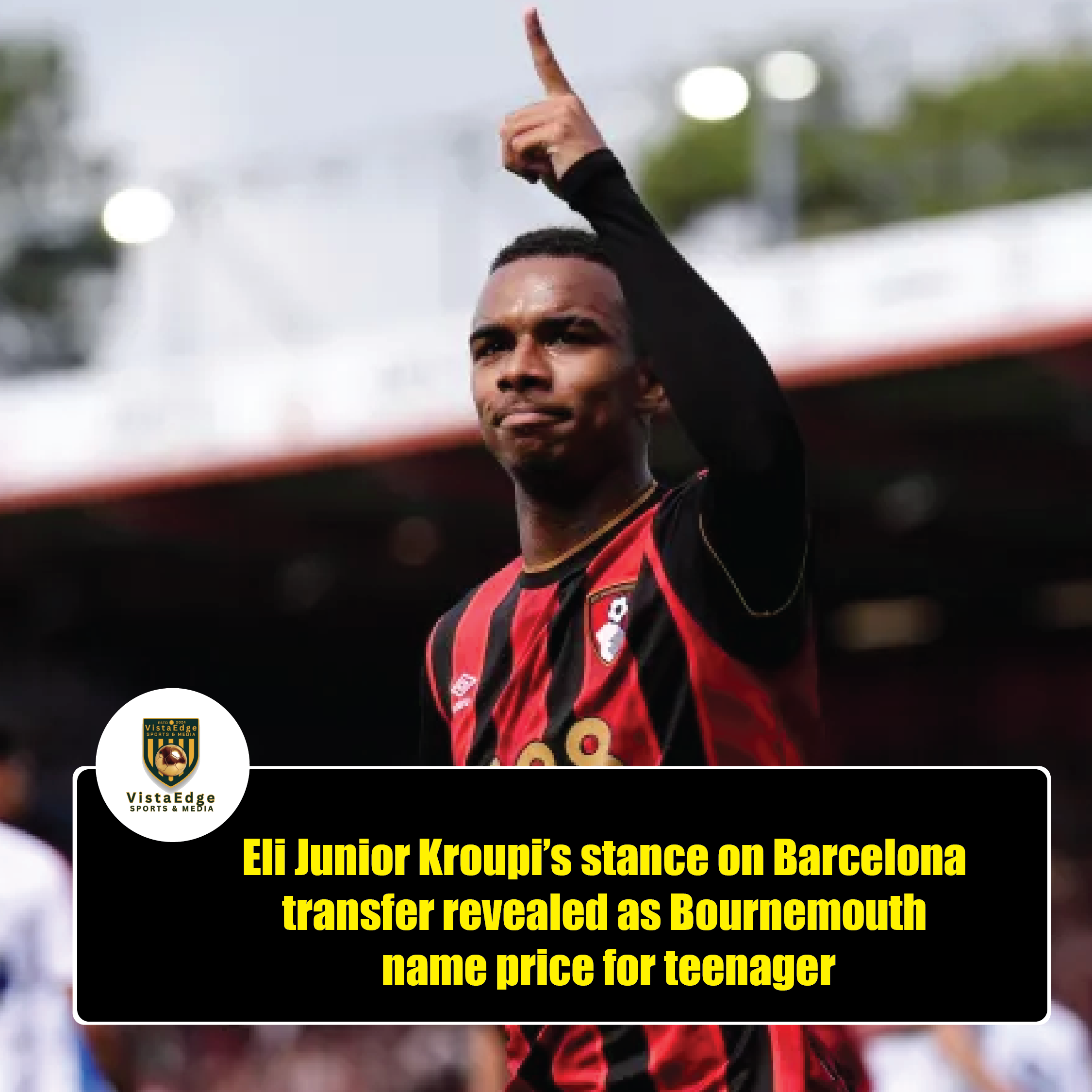 Eli Junior Kroupi’s stance on Barcelona transfer revealed as Bournemouth name price for teenager